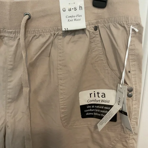 Dash Rita Tan Comfort Capris - Picture 2 of 5